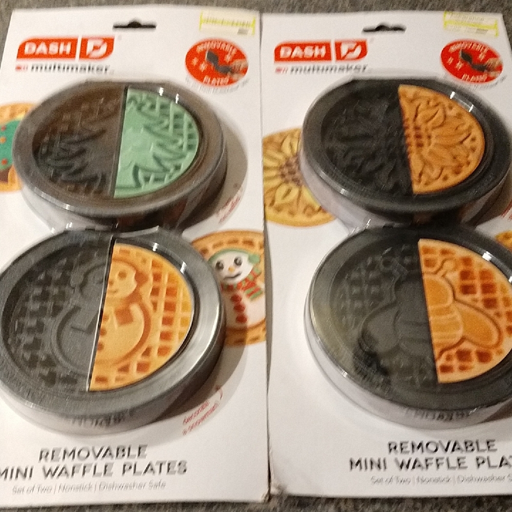 2 Packs Of Dash Wafflemaker Plates
